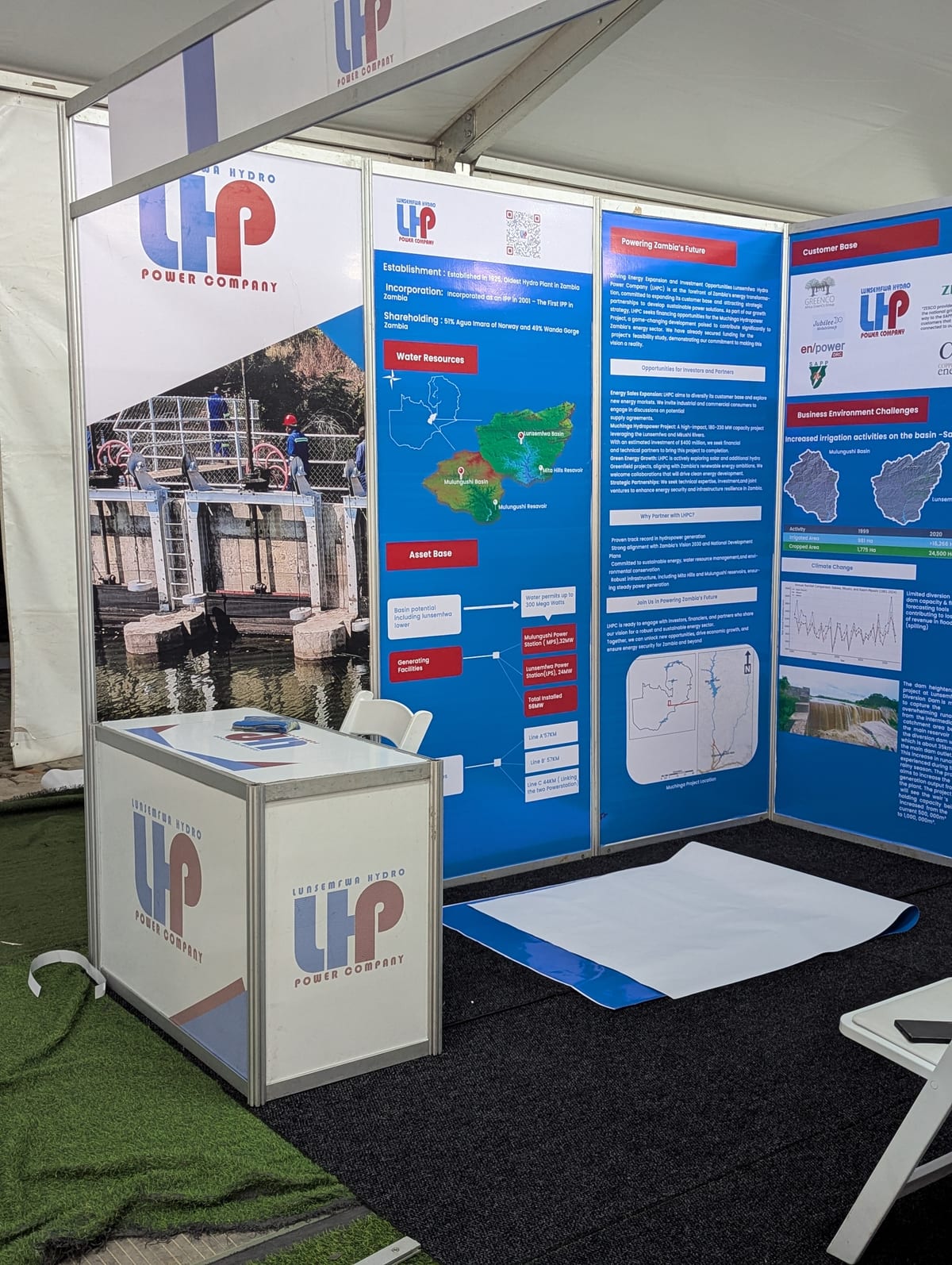 Lunsemfwa Hydro — Exhibition Branding